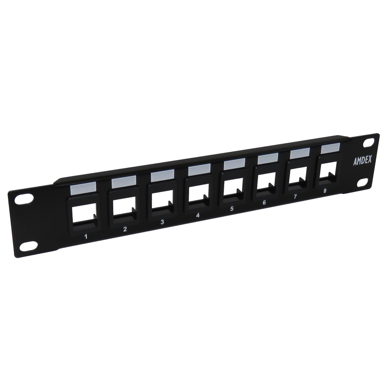 8-Port Unequipped Keystone Mini Patch Panel suit 10" SOHO Cabinet