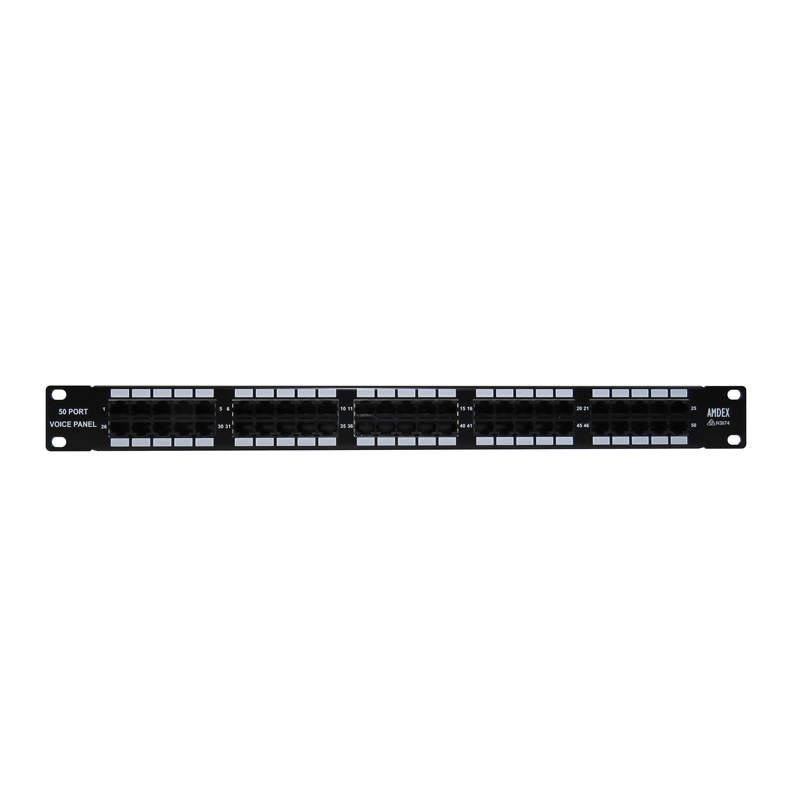 50-Port Cat-3 Voice 19" Patch Panel