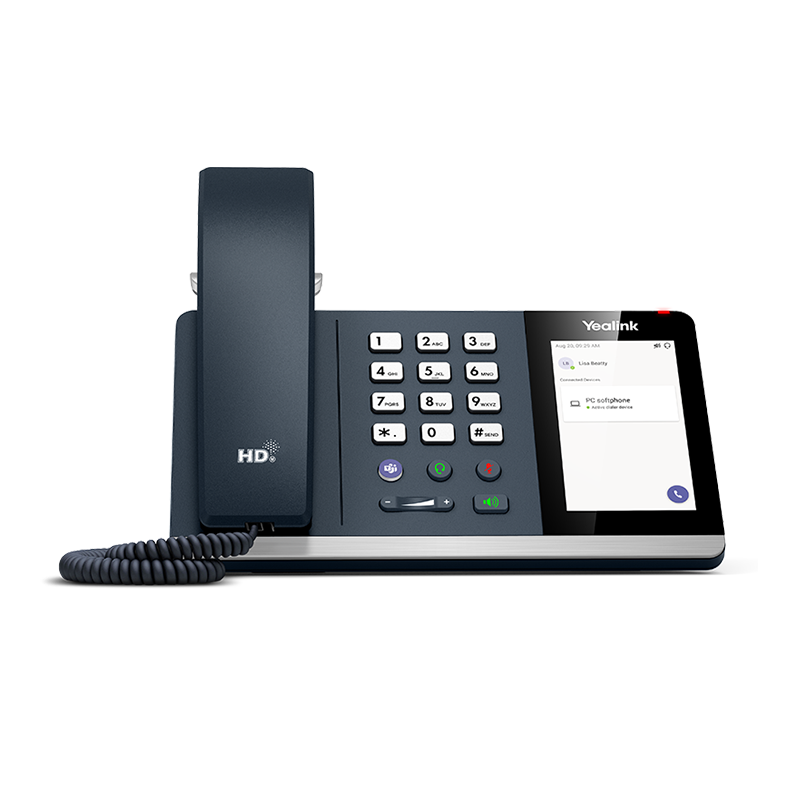 YEALINK (MP45) DESKTOP PHONE WITH HANDSET, 4" TOUCH SCREEN, ENTRY LEVEL USB PHONE