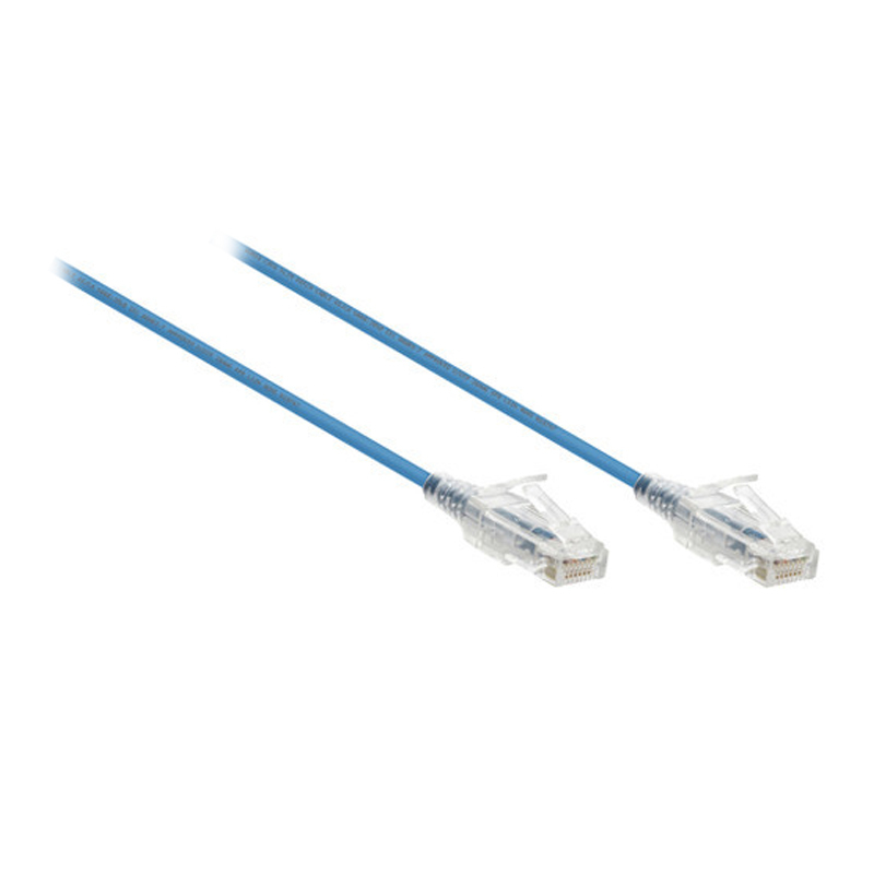 Cat6 0.15m Blue Slim patch Lead