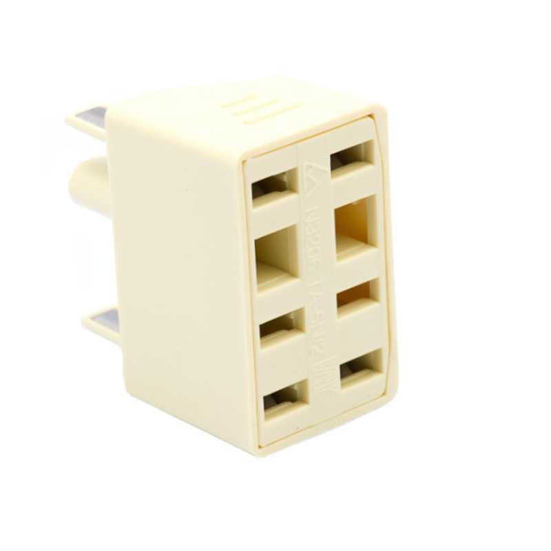 605 plug to 2 x 610 Socket Double Adapter