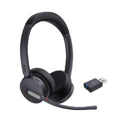 YEALINK BLUETOOTH DECT (WH64) UC STEREO HYBRID HEADSET, WDD60 DECT DONGLE, NO BASE STATION