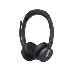 YEALINK WIRELESS (BH70) UC STEREO BLUETOOTH HEADSET BT51 DONGLE, BLACK, C TO A ADAPTER