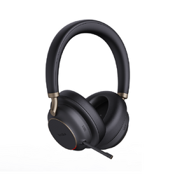 YEALINK WIRELESS (BH76 PLUS) UC ANC STEREO HEADSET, BLACK, USB-C NATIVE, C TO A DONGLE