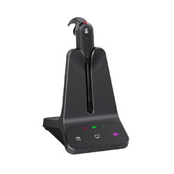 YEALINK DECT WIRELESS (WH63-E2) UC CONVERTIBLE HEADSET WITH BASE, 2.5MM, RINGER
