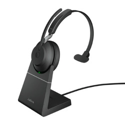 Jabra Evolve2 65 - UC Mono - Black Link 380 USB-A and Charging Stand USB-A