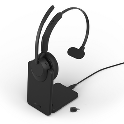 Jabra Wireless Evolve3 45 Headset-MS-Mono-Bluetooth-ANC-W/Charging Stand+Link390-USB A
