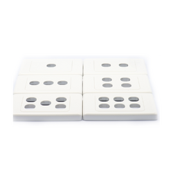 610WP 610 / 611 socket wall plate (white)
