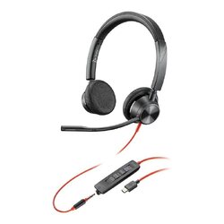 HP POLY BLACKWIRE 3325 MS , STEREO CORDED HEADSET USB-C