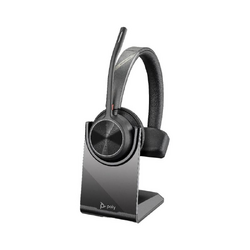 Voyager 4310 Wireless Headset - Monaural - UC Certified - Bluetooth - USB C - Charging Stand - with BT700 Adapter