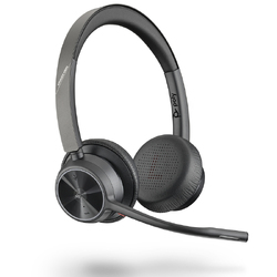 Voyager 4320 UC, V4320 Binaural W/BT700 USB-A, Bluetooth Wireless Headset - Cert MS Teams