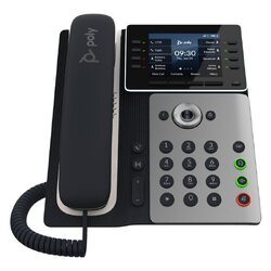 HP POLY EDGE E300 IP PHONE, NOISEBLOCK AI AND ACOUSTIC FENCE, USB-C, NO BLUETOOTH/WFI
