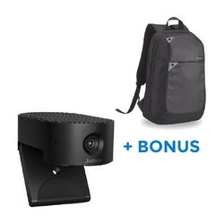 BONUS TARGUS 15.6" BACKPACK W/JABRA PANACAST 20, 4K ULTRA HDWEBCAM, USB PLUS AND PLAY, BLK