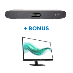 BONUS- HP POLY STUDIO X30 ANDROID VC BAR WITH BONUS HP SERIES 3 PRO 23.8" FHD MONITOR