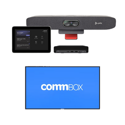 HP POLY TC8 TOUCH CONTROLLER W/HP POLY STUDIO X30 ALL-IN-ONEBAR AND COMMBOX 55" DISPLAY