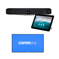 HP POLY HUDDLE ROOM - STUDIO X30 W/TC8 + COMMBOX 55" DISPLAY, TV WALL MOUNT INCLUDED