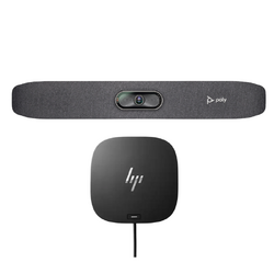 HP POLY BYOD BUNDLE, HP POLY STUDIO R30 ALL IN ONE VIDEO BAR+ HP USB-C DOCK G5, SMALL ROOM