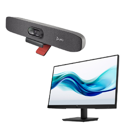 BONUS- HP POLY STUDIO R30 VC BAR WITH BONUS HP SERIES 3 PRO  23.8" FHD MONITOR