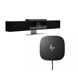 HP POLY BYOD BUNDLE, HP POLY STUDIO USB ALL IN ONE VIDEO BAR+ HP USB-C DOCK G5, MED ROOM