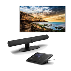 JABRA P50 VBS ALL IN ONE VIDEO CONFERENCING BAR + 2 SAMSUNG QET 75" DISPLAY