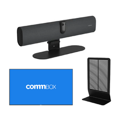 Jabra P40 VBS Express Install-Jabra P40 VBS+CommBox 43" Display+ Tabletop Stand Black