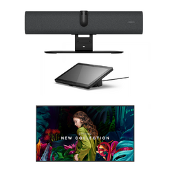 SAMSUNG 65" QBC-N PRO Display + JABRA P40 VBS Conference Kit - Small (4.5M x 4.5M)