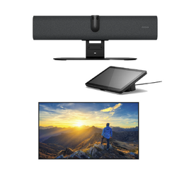 Jabra P40 Android Video Bar+10" Touch Control+Sharp 55" Digital Display-Small Room [4-6ppl]