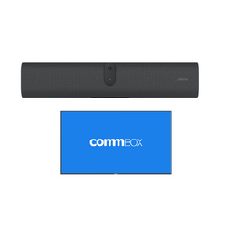 Jabra U30 BYOD Express Room - Jabra U30 + Commbox 55" Display + Arch Table + Tabletop Stand Black