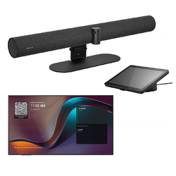 Jabra P55 Android Video Bar+10" Touch Control+Yealink MD65 Display-Medium Room [7-10ppl]