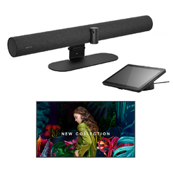 SAMSUNG 75" QBC-N Pro Display + JABRA P55 VBS + Speaker/mic Large Room  (4.5m x 8.0m)