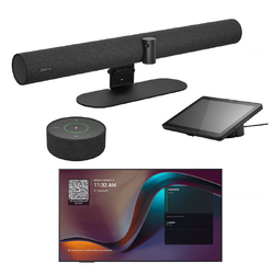 Jabra P55 Video Bar+10" Touch Control+Speaker/Mic+Yealink Md75 Display-large Room[8-14ppl]