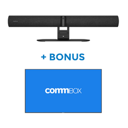 Free CommBox 75" 4k UHD Meeting Room Display w/Jabra P55 Android All in One Video Bar Only
