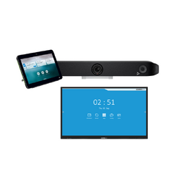 HP POLY X52 VIDEO BAR W/TC10 COTROLLER & COMMBOX 75" DISPLAY