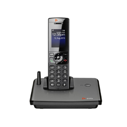 HP POLY VVX D230 DECT BASE STATION WITH DECT HANDSET. 1880-1900 MHZ DECT, INC POWER SUPPLY