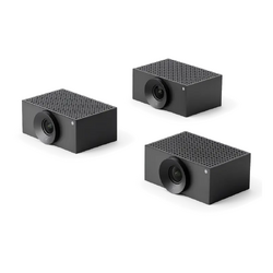 Jabra Crew AI Multi Camera System, L1 Camera (3), Wall Mount (3), Ethernet Switch (1)