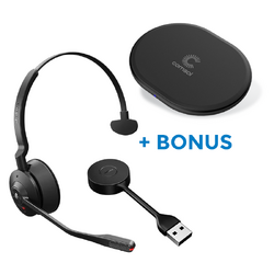 BONUS QI CHARGER WITH JABRA ENGAGE 55 SE MS MONO DECT HEADSET,LINK 400C BT DONGLE