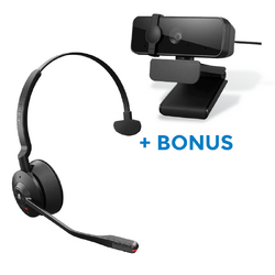 BONUS LENOVO WEBCAM W/JABRA ENGAGE 55 SE MS MONO USB-C, DECT HEADSET