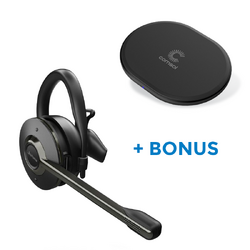 BONUS QI CHARGER WITH JABRA WIRELESS ENGAGE 65 SE CONVERTIBLE DECT HEADSET W/ BASE