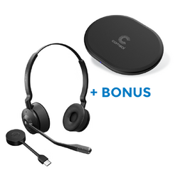 BONUS QI CHARGER WITH JABRA ENGAGE 55 SE MS STEREO DECT HEADSET,LINK 400C BT DONGLE