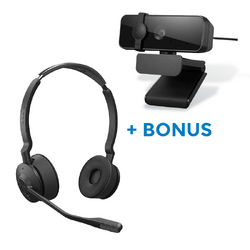 BONUS LENOVO WEBCAM W/JABRA WIRELESS ENGAGE 75 SE UC STEREO DECT HEADSET