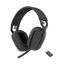 Logitech Zone Vibe Wireless Headset - Stereo - MS Certified - BT - Active Noise Cancelling Mic - USB C w/ USB A Adapter - 2y Warranty