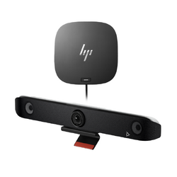 HP POLY BYOD BUNDLE, HP POLY V52 PREMIUM USB VIDEO BAR + HP USB-C DOCK G5, LARGE ROOM