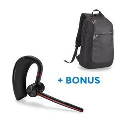BONUS TARGUS LAPTOP BACKPACK W/YEALINK BLUETOOTH BH71 TEAMS MONO HEADSET, MOBILE PHONE, USB-A