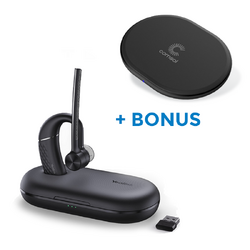 BONUS BLACK COMSOL QI CHARGER W/YEALINK (BH71-PRO) MS MONO BT HEADSET, CHARGE CASE, C/A