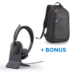 BH74 TEAMS STEREO ANC HEADSET,CHARGESTAND BONUS TARGUS LAPTOP BACKPACK