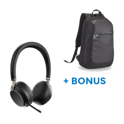 BONUS TARGUS LAPTOP BACKPACK W/YEALINK BLUETOOTH BH76PLUS UC STEREO ANC HEADSET,USB-C/A