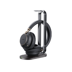 YEALINK WIRELESS (BH76 PLUS) UC ANC STEREO HEADSET,CHARGESTAND,BLACK,USB-C NATIVE,C/A ADAP