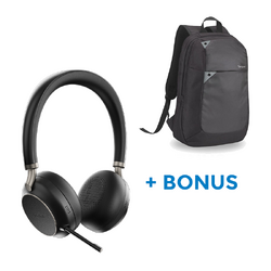 BONUS TARGUS LAPTOP BACKPACK W/YEALINK BLUETOOTH BH76 TEAMS STEREO ANC HEADSET USB-A