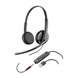 Plantronics Blackwire C325.1 Stereo USB-A Headset with 3.5mm Connection - Refurbished