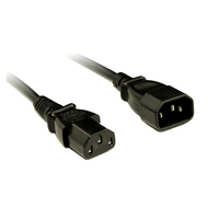 2m IEC C13 to C14 Power cable